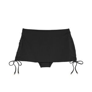VICTORIA'S SECRET SWIM Women's Black Essential Ruched Swim Skirt Size Small